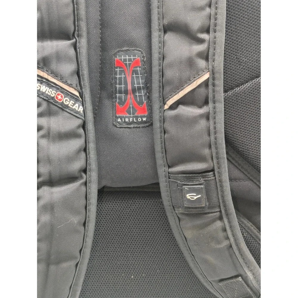 SwissGear ScanSmart Laptop Backpack Black TabletSafe Travel Bookbag 20x12x9
